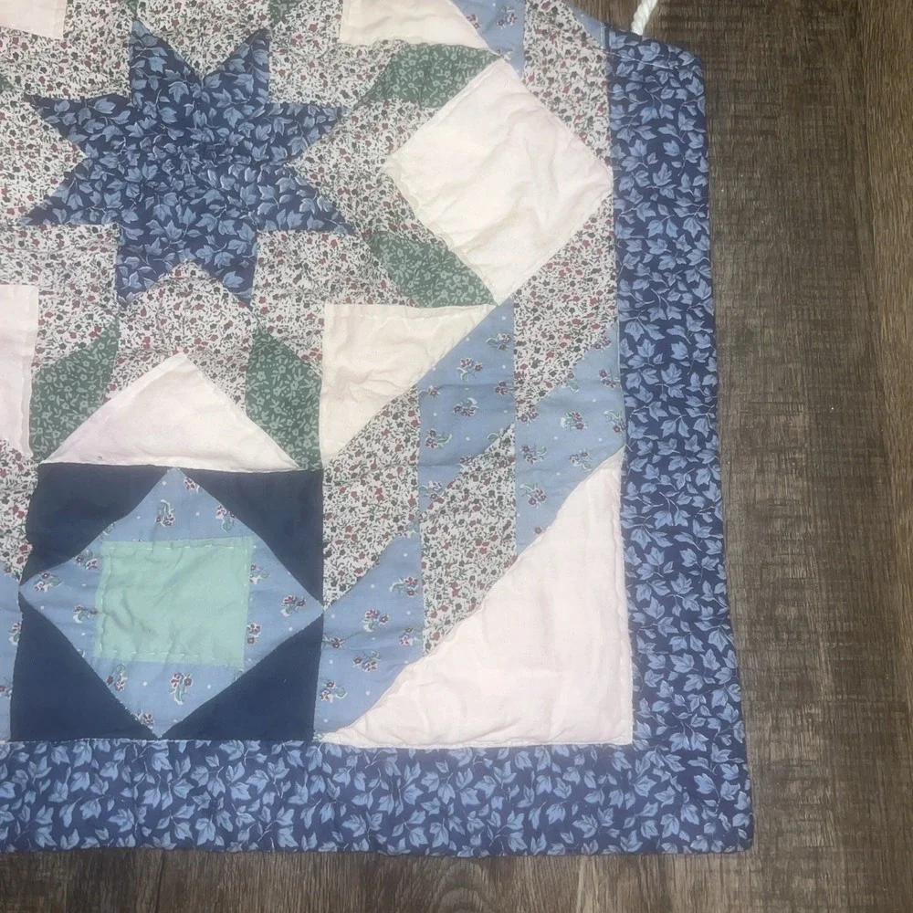 Quilted Kitchen Apron Blue Color Adult